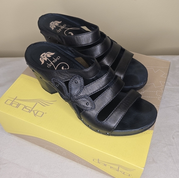 Dansko Nigella Brush Off Mule Sandals Graphite Size 9 (EU 39) - Picture 3 of 13